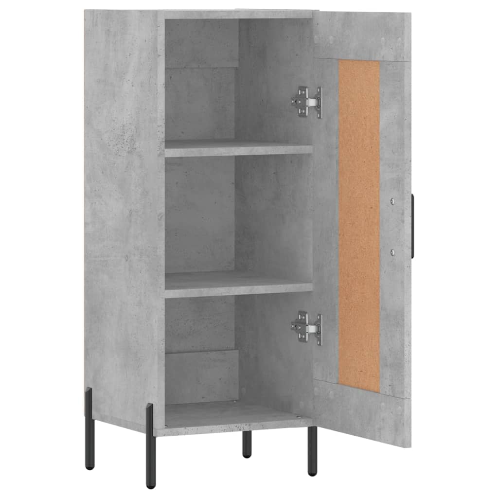Skjenk betonggrå 34,5x34x90 cm konstruert tre