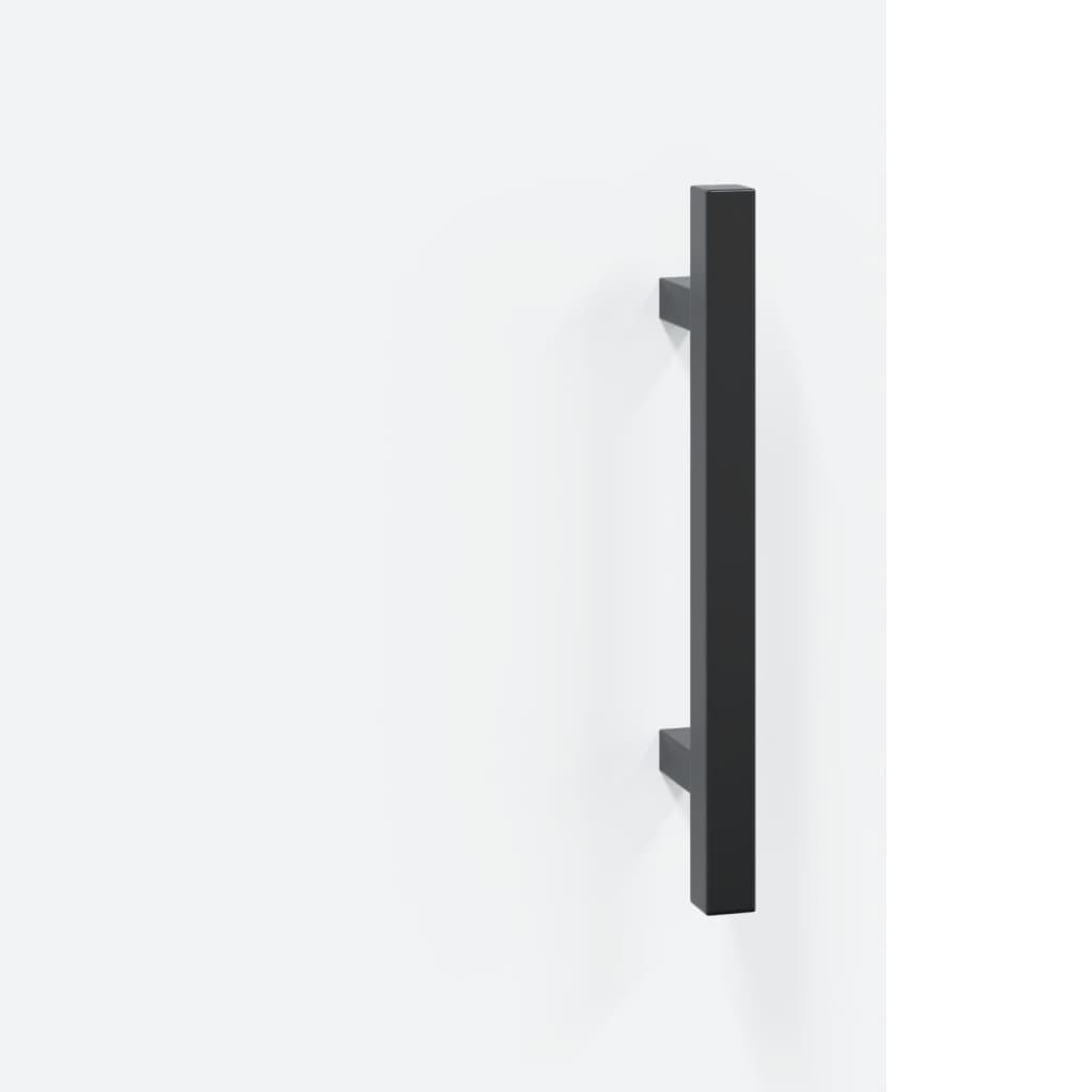 Skjenk hvit 34,5x34x90 cm konstruert tre