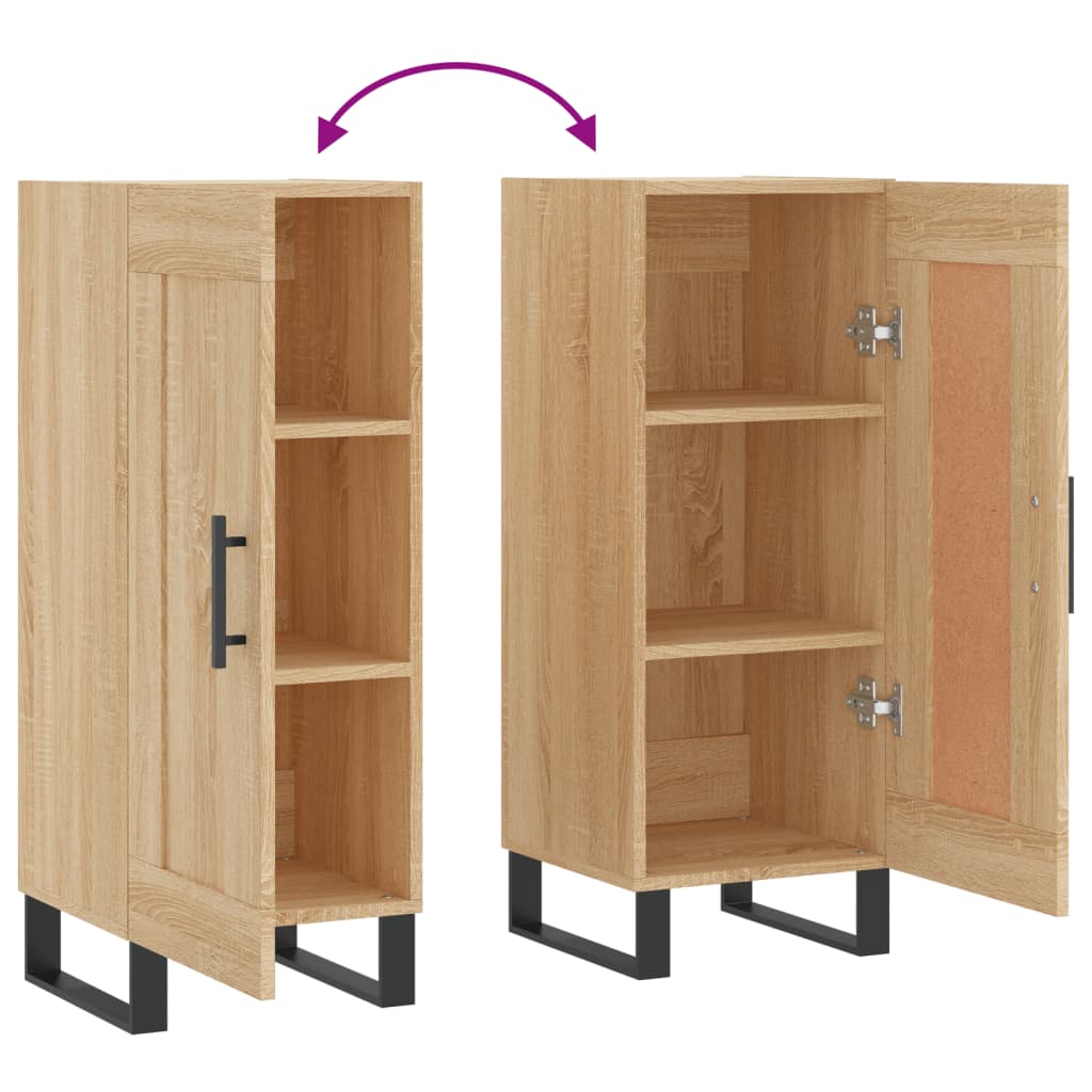 Skjenk sonoma eik 34,5x34x90 cm konstruert tre