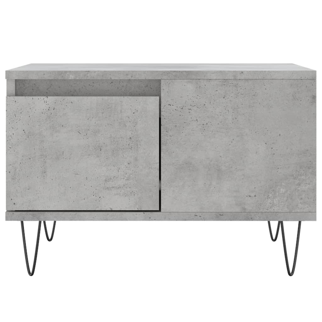 Salongbord betonggrå 55x55x36,5 cm konstruert tre