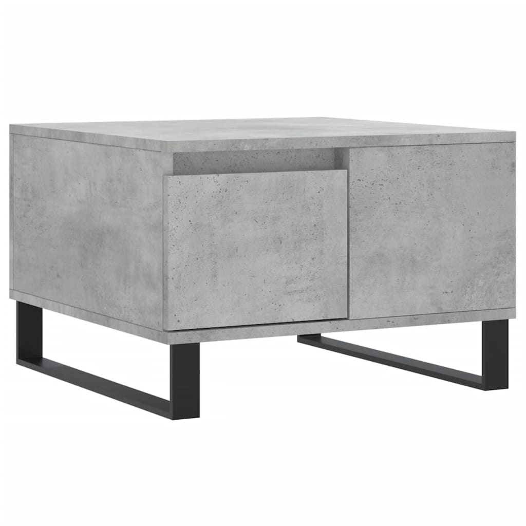 Salongbord betonggrå 55x55x36,5 cm konstruert tre