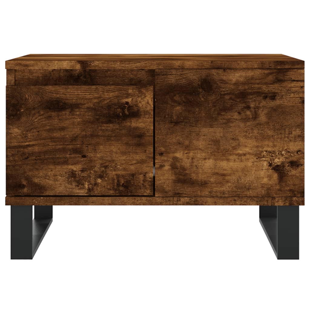 Salongbord røkt eik 55x55x36,5 cm konstruert tre