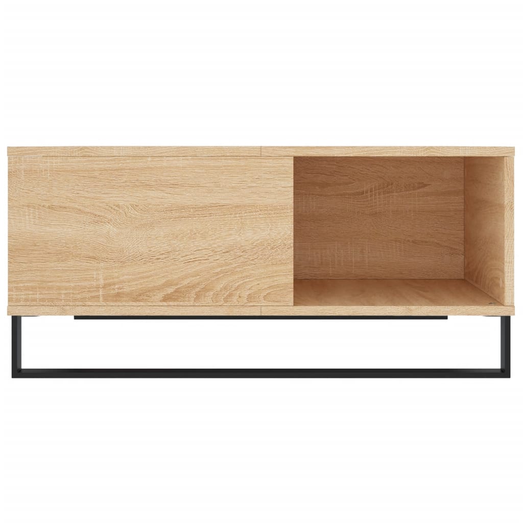 Salongbord sonoma eik 80x80x36,5 cm konstruert tre
