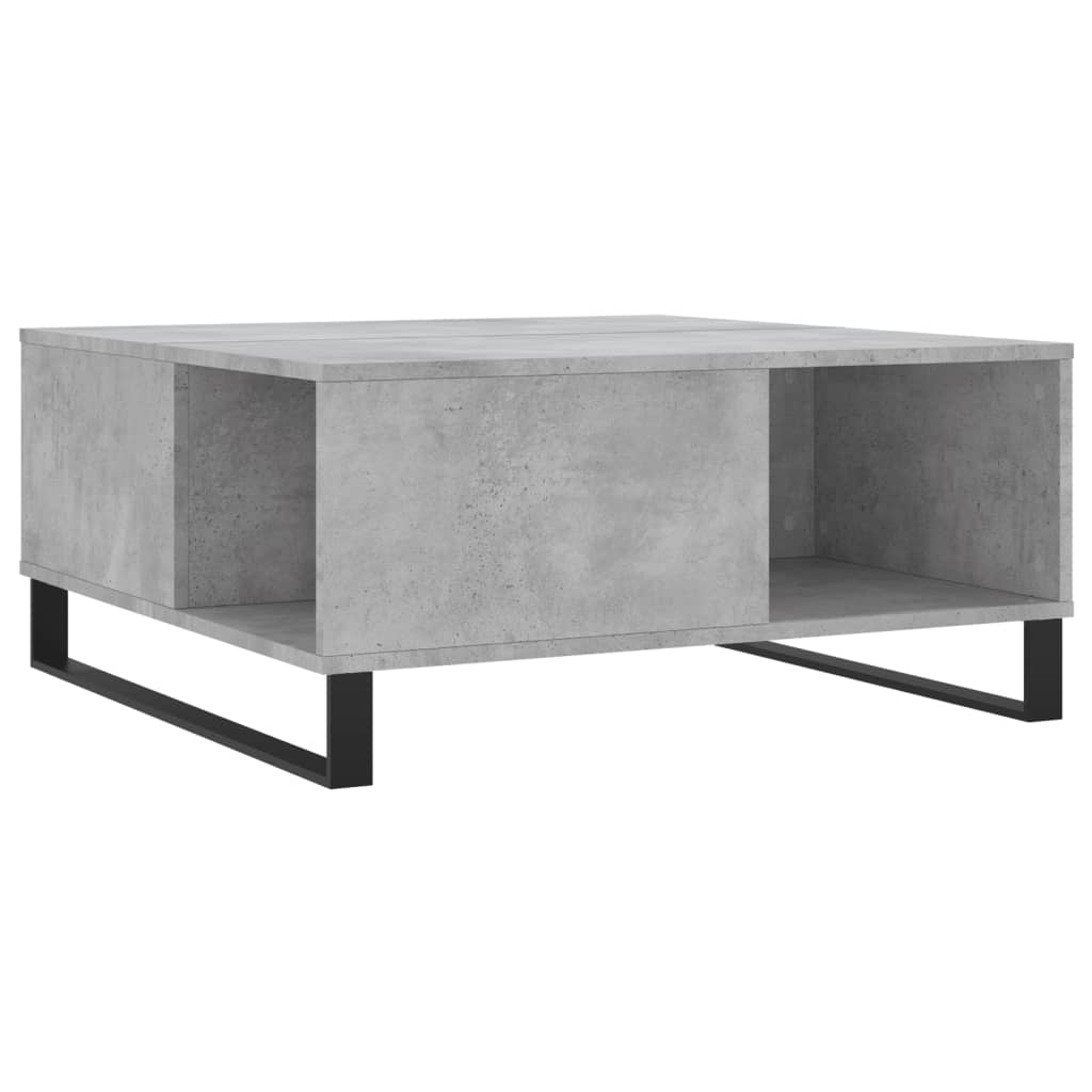 Salongbord betonggrå 80x80x36,5 cm konstruert tre
