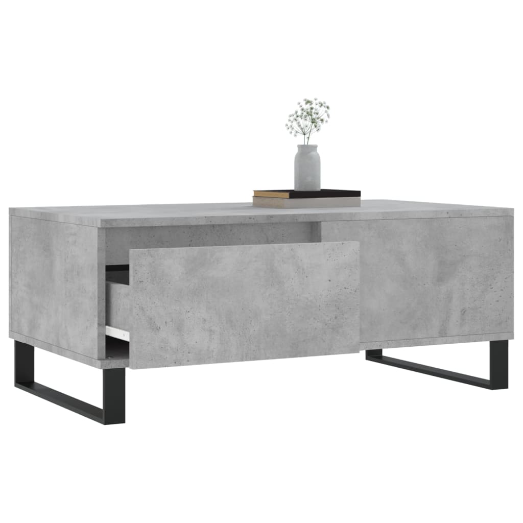 Salongbord betonggrå 90x50x36,5 cm konstruert tre