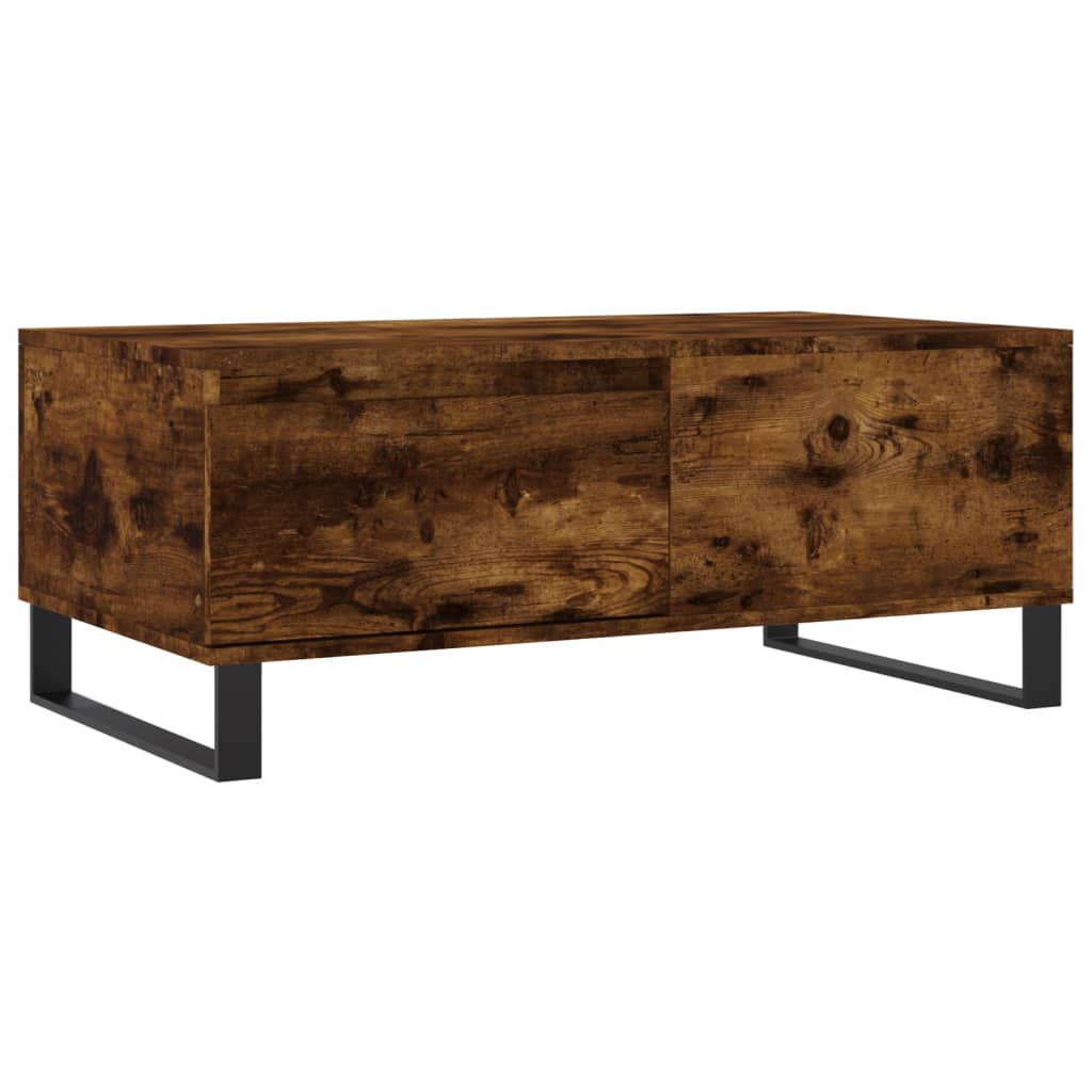 Salongbord røkt eik 90x50x36,5 cm konstruert tre