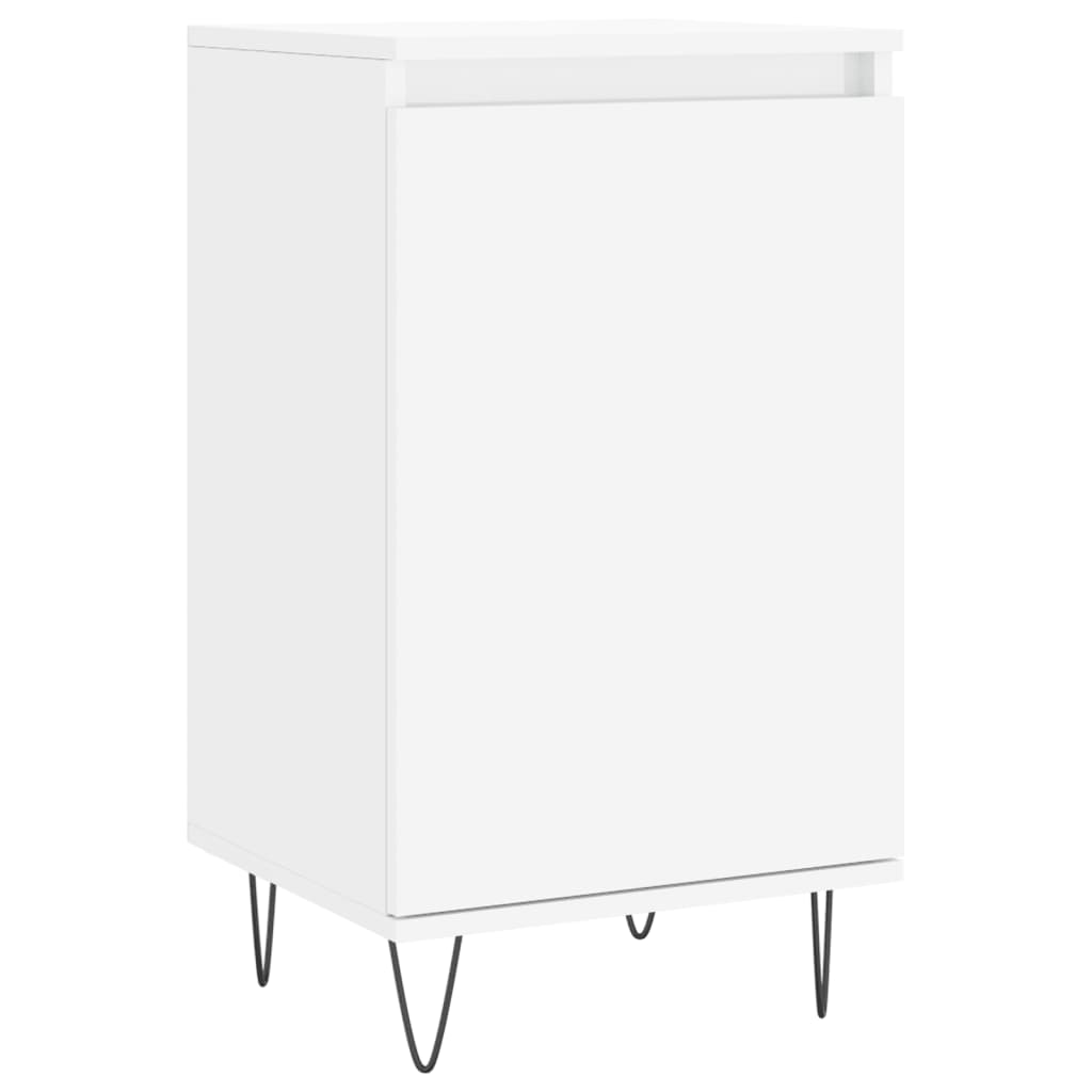 Skjenk hvit 40x35x70 cm konstruert tre