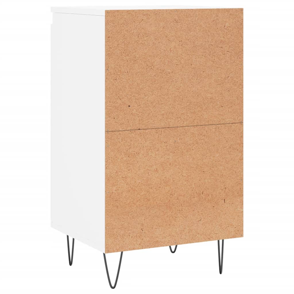 Skjenk hvit 40x35x70 cm konstruert tre