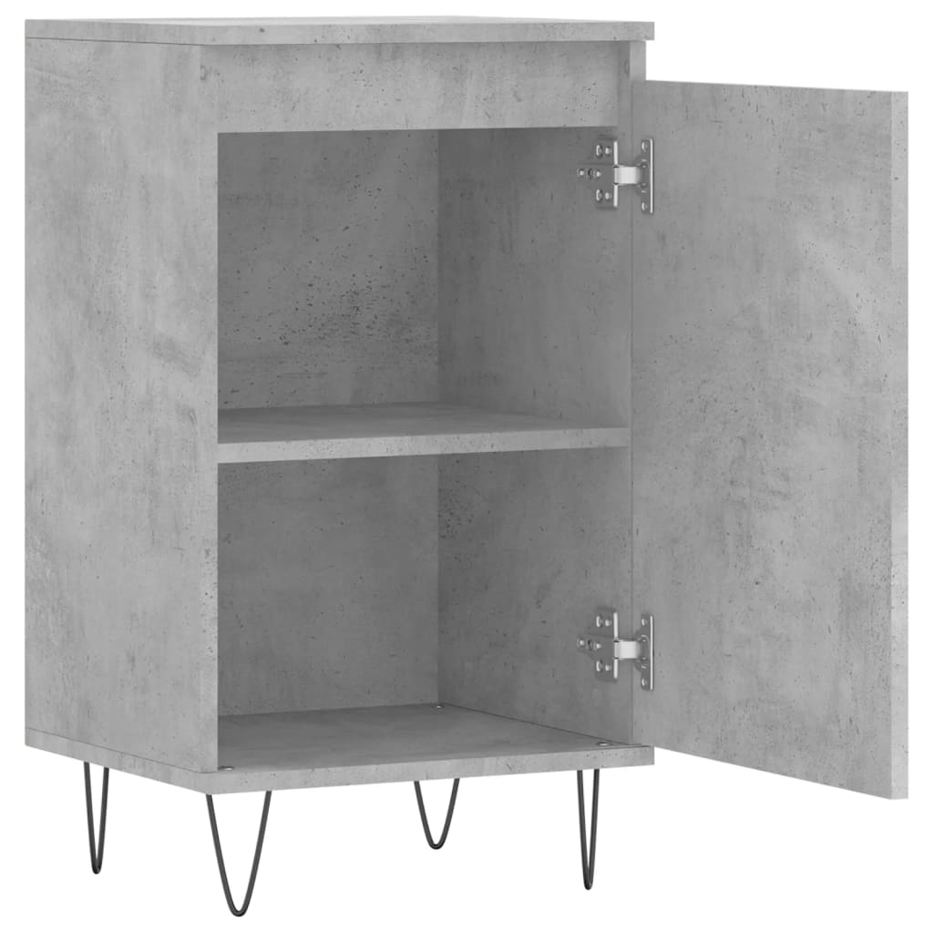 Skjenk betonggrå 40x35x70 cm konstruert tre