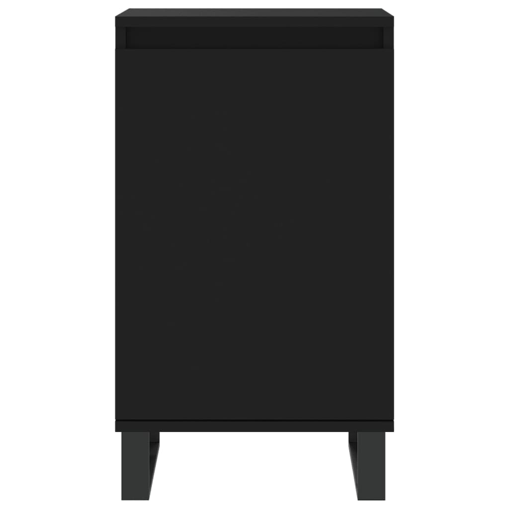 Skjenk 2 stk svart 40x35x70 cm konstruert tre