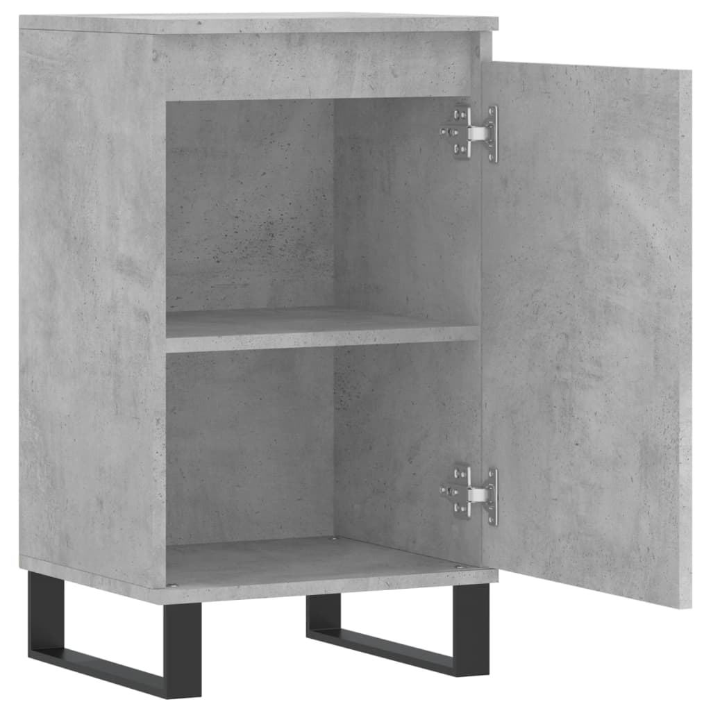 Skjenk betonggrå 40x35x70 cm konstruert tre