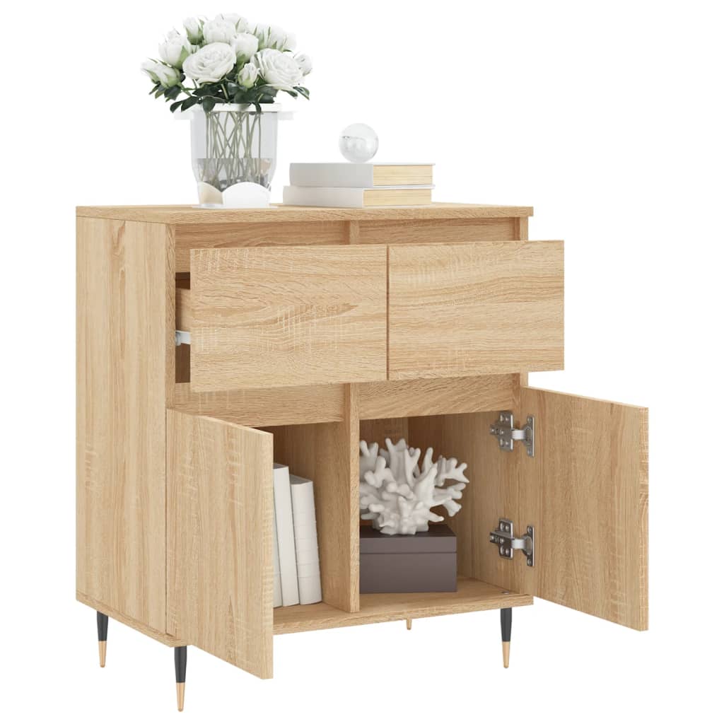 Skjenk sonoma eik 60x35x70 cm konstruert tre