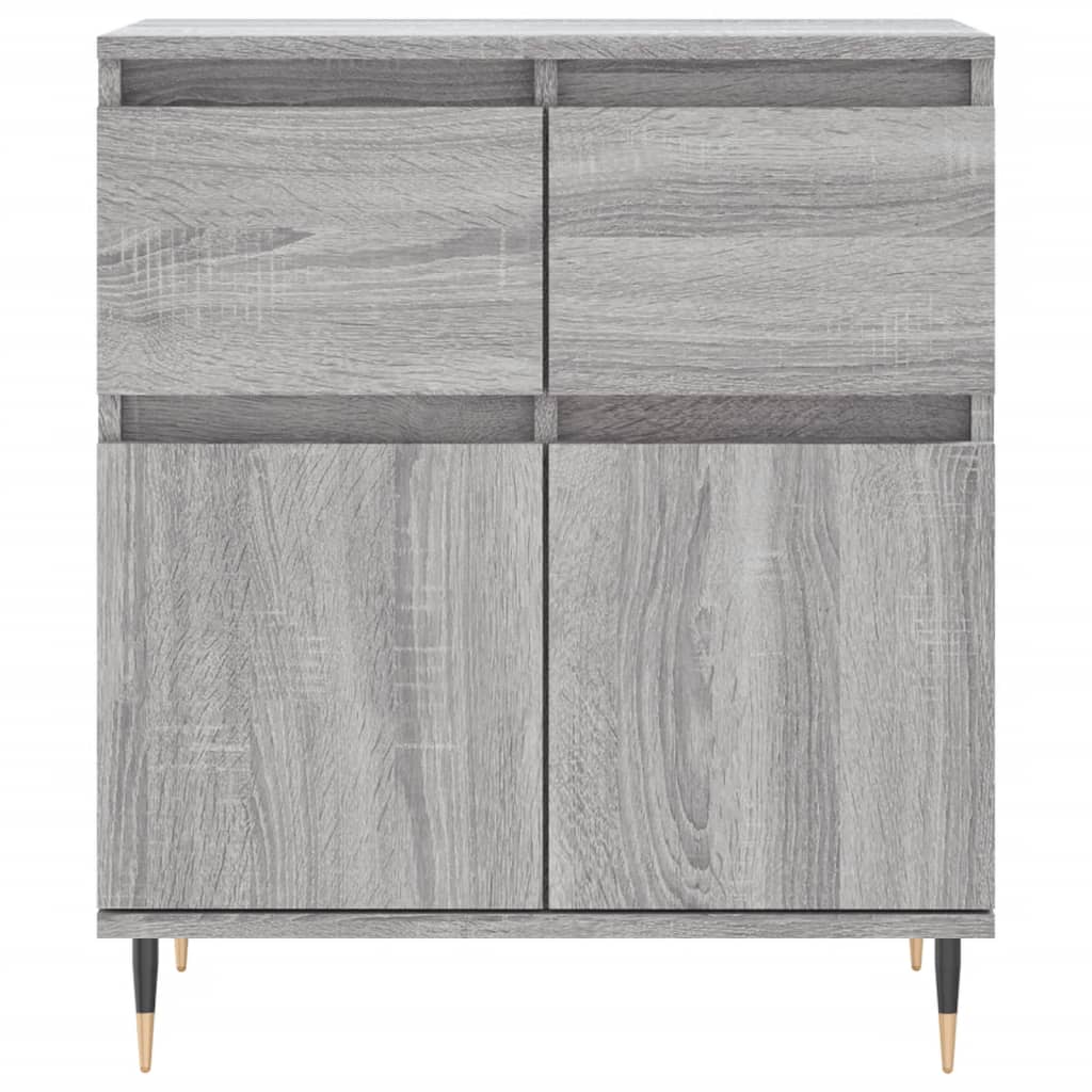 Skjenk grå sonoma 60x35x70 cm konstruert tre