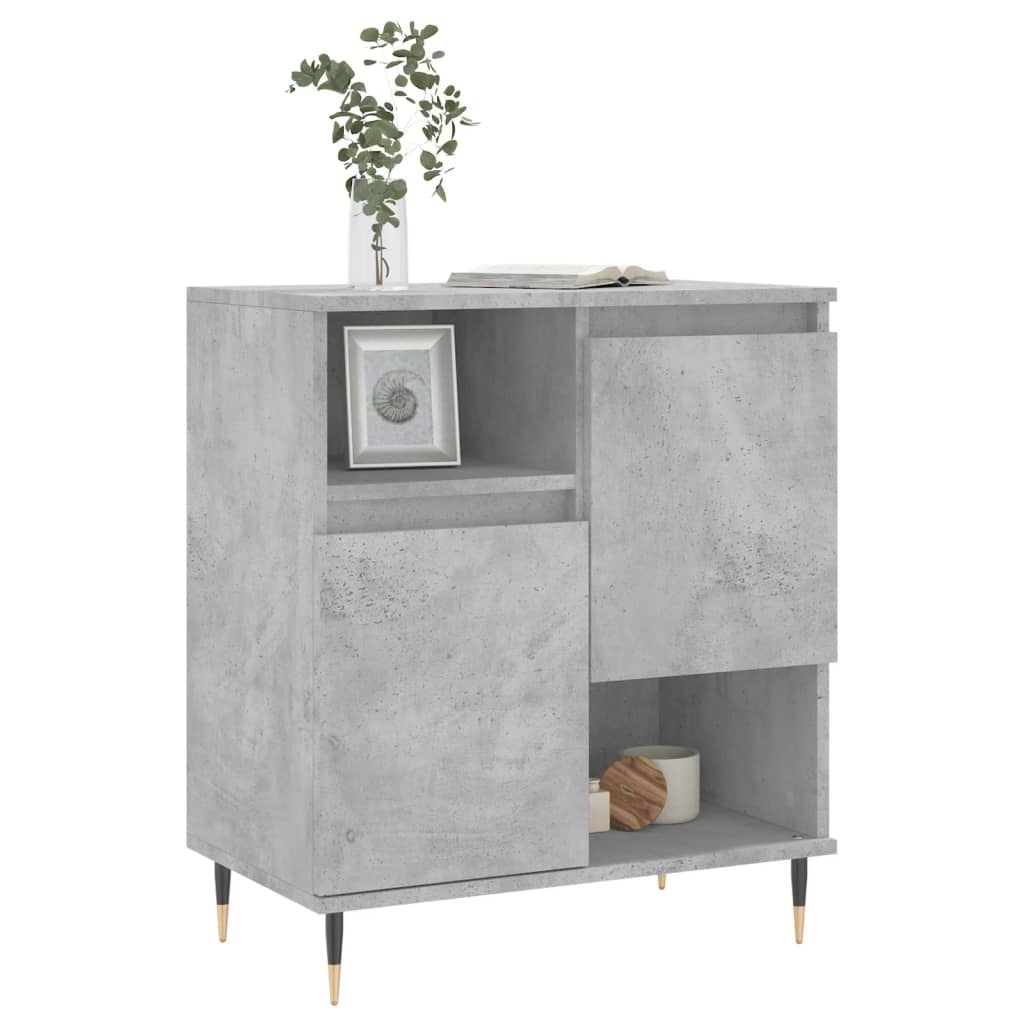 Skjenk betonggrå 60x35x70 cm konstruert tre