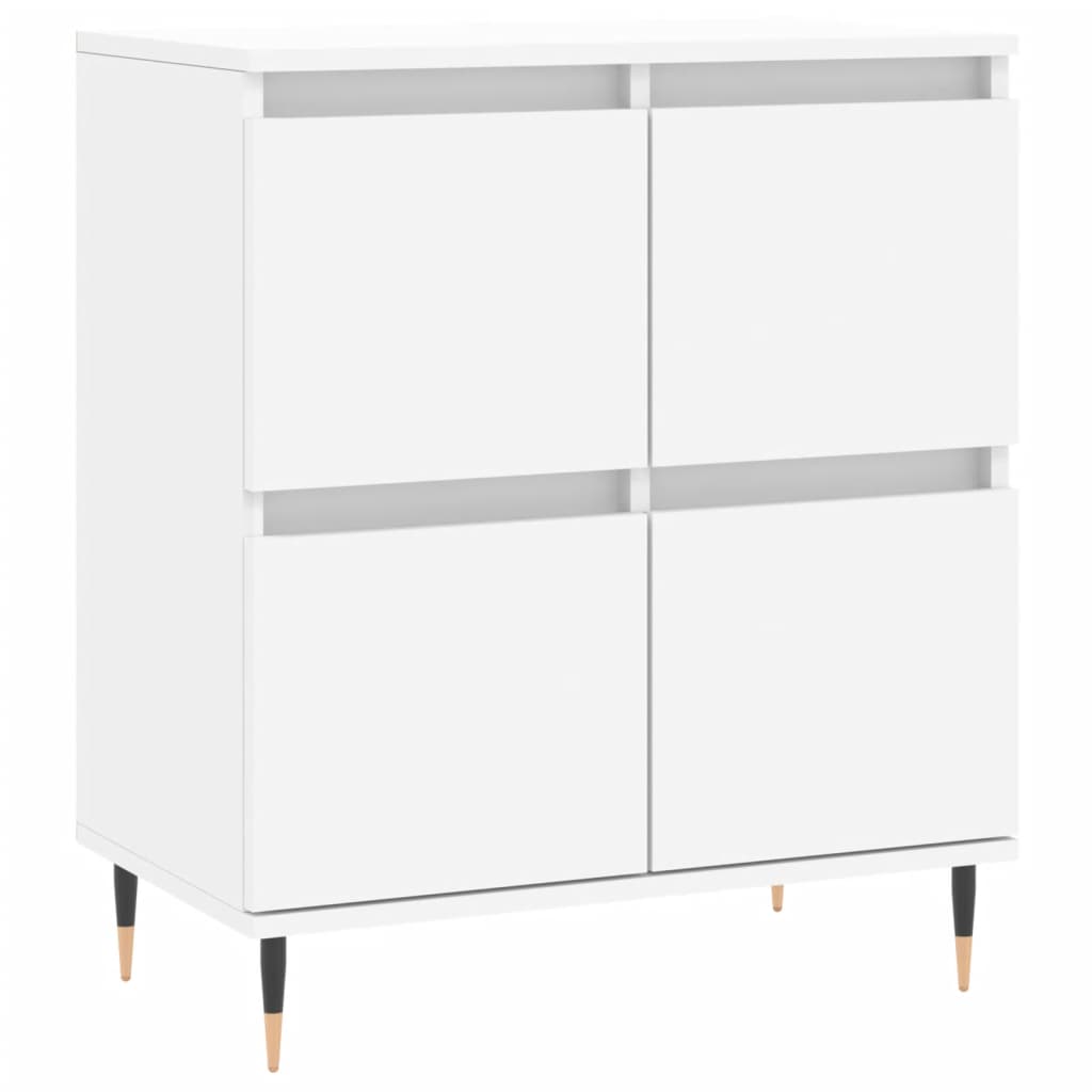 Skjenk hvit 60x35x70 cm konstruert tre