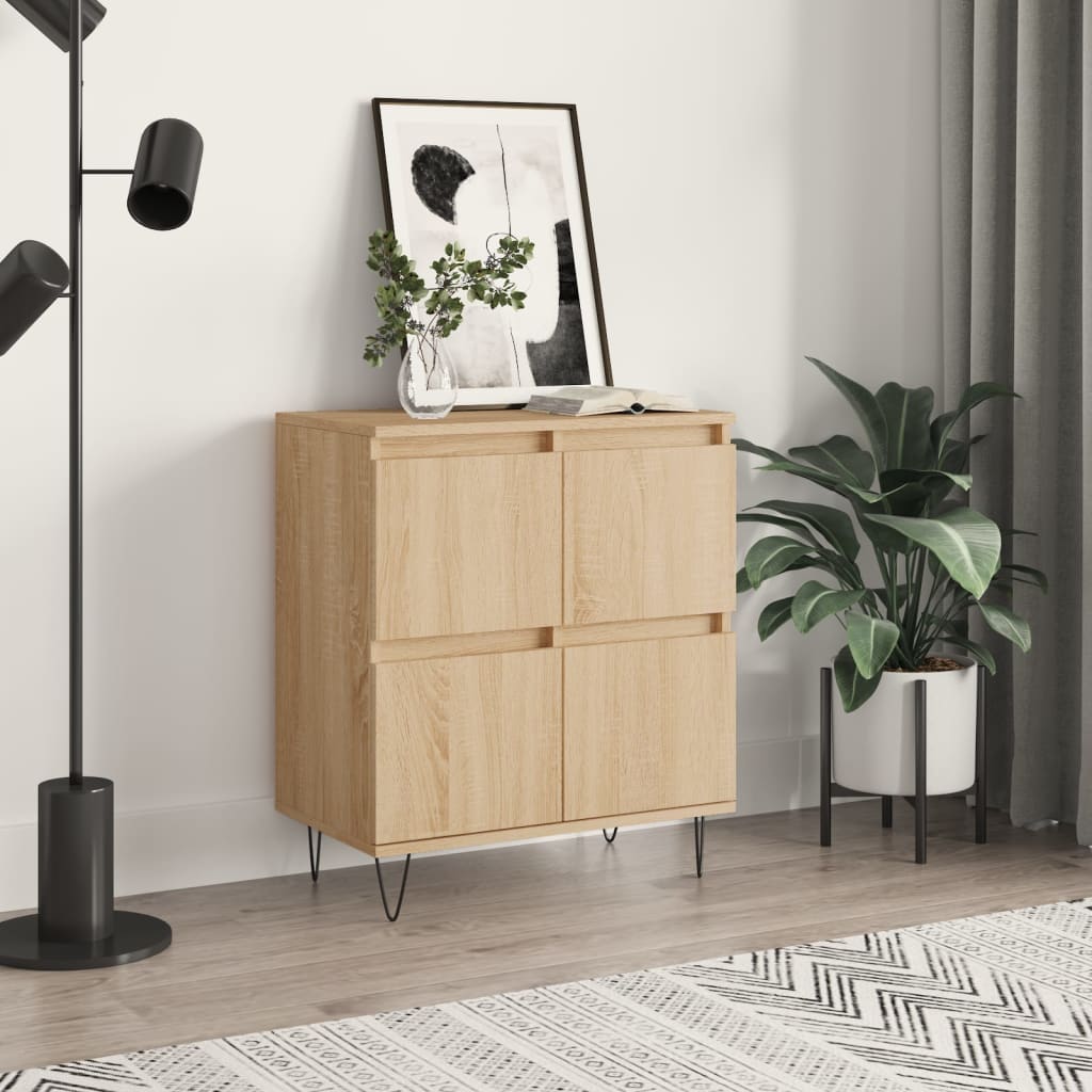 Skjenk sonoma eik 60x35x70 cm konstruert tre