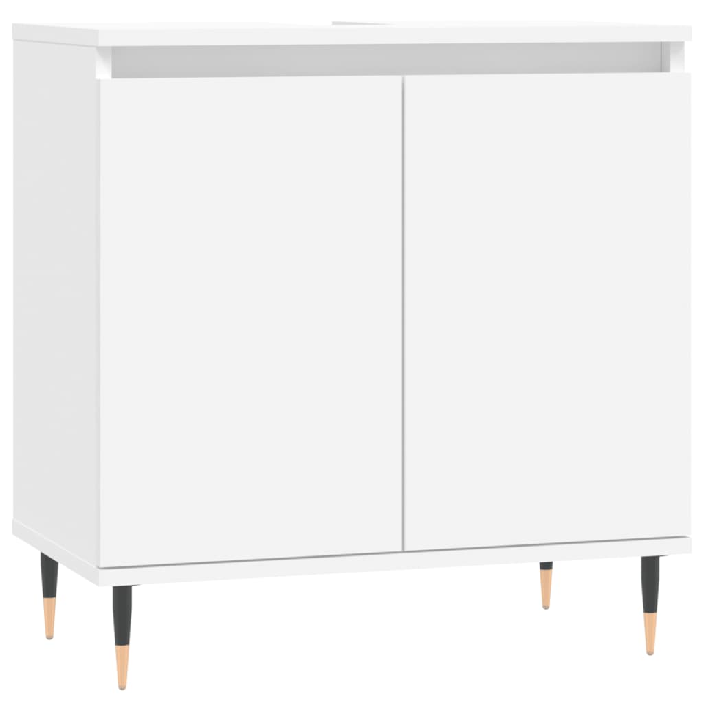 Servantskap hvit 58x33x60 cm konstruert tre