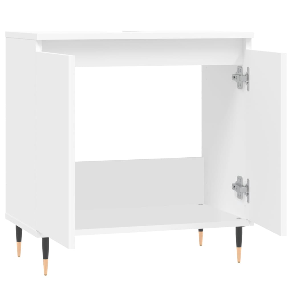 Servantskap hvit 58x33x60 cm konstruert tre