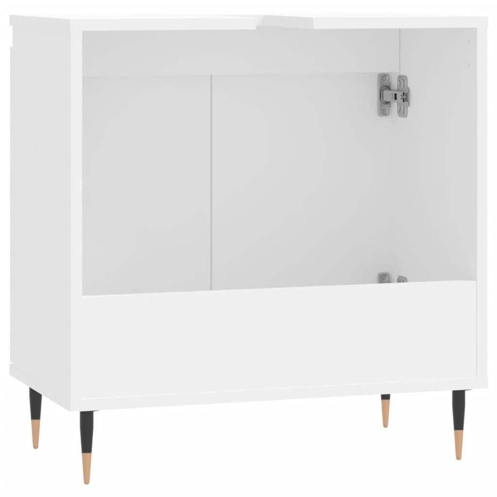 Servantskap hvit 58x33x60 cm konstruert tre