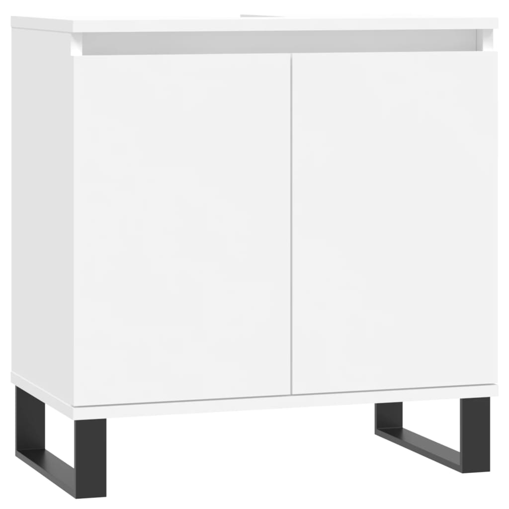 Servantskap hvit 58x33x60 cm konstruert tre