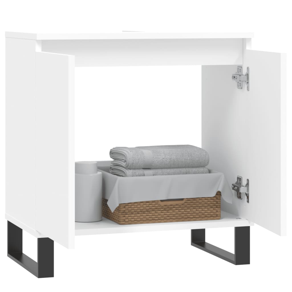 Servantskap hvit 58x33x60 cm konstruert tre