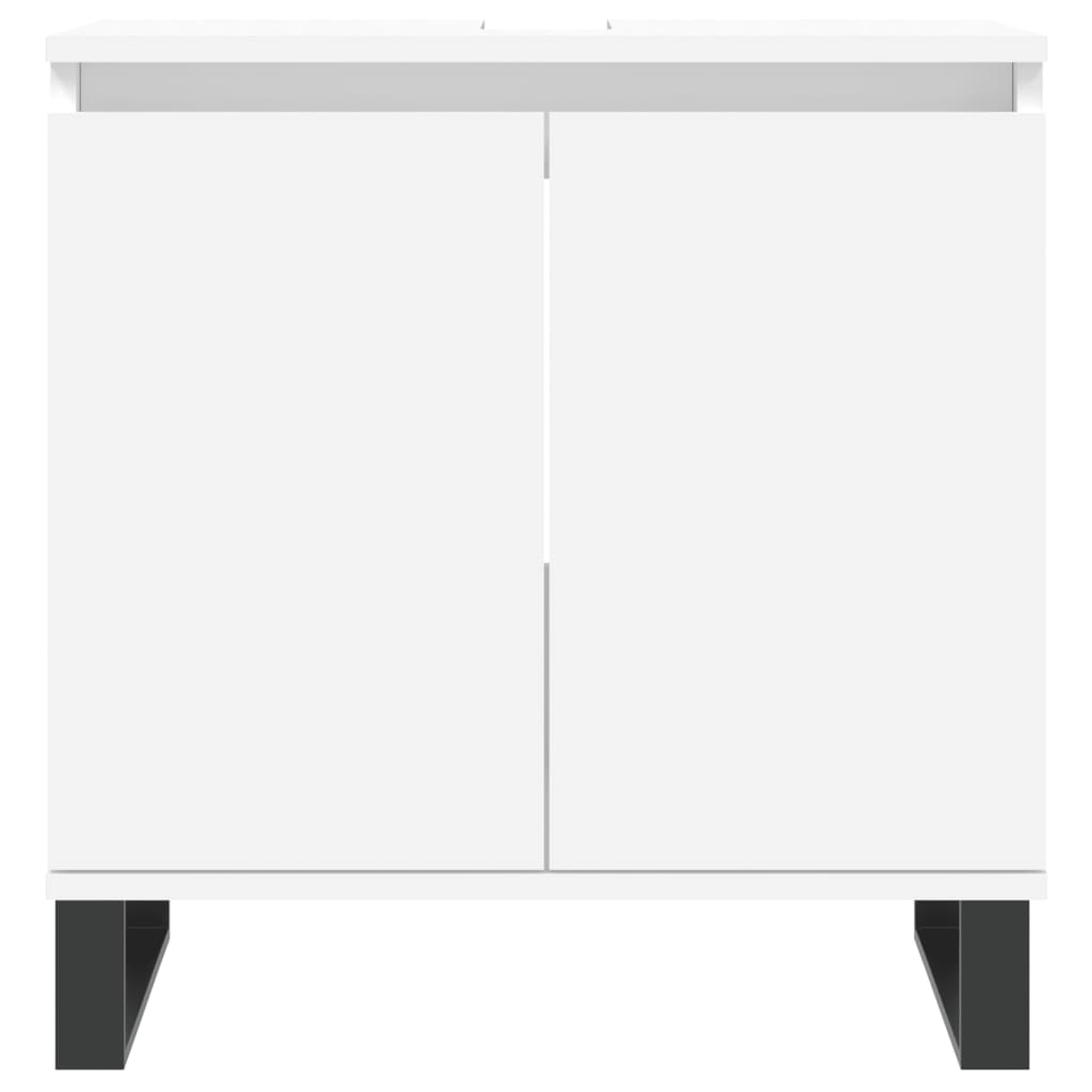 Servantskap hvit 58x33x60 cm konstruert tre