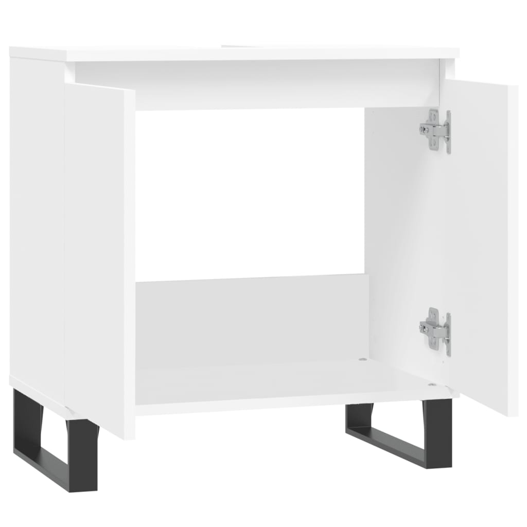 Servantskap hvit 58x33x60 cm konstruert tre