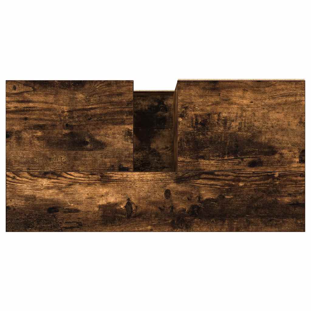 Baderomsskap røkt eik 65x33x60 cm konstruert tre
