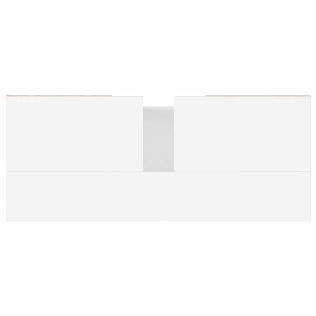 Baderomsskap hvit 80x33x60 cm konstruert tre