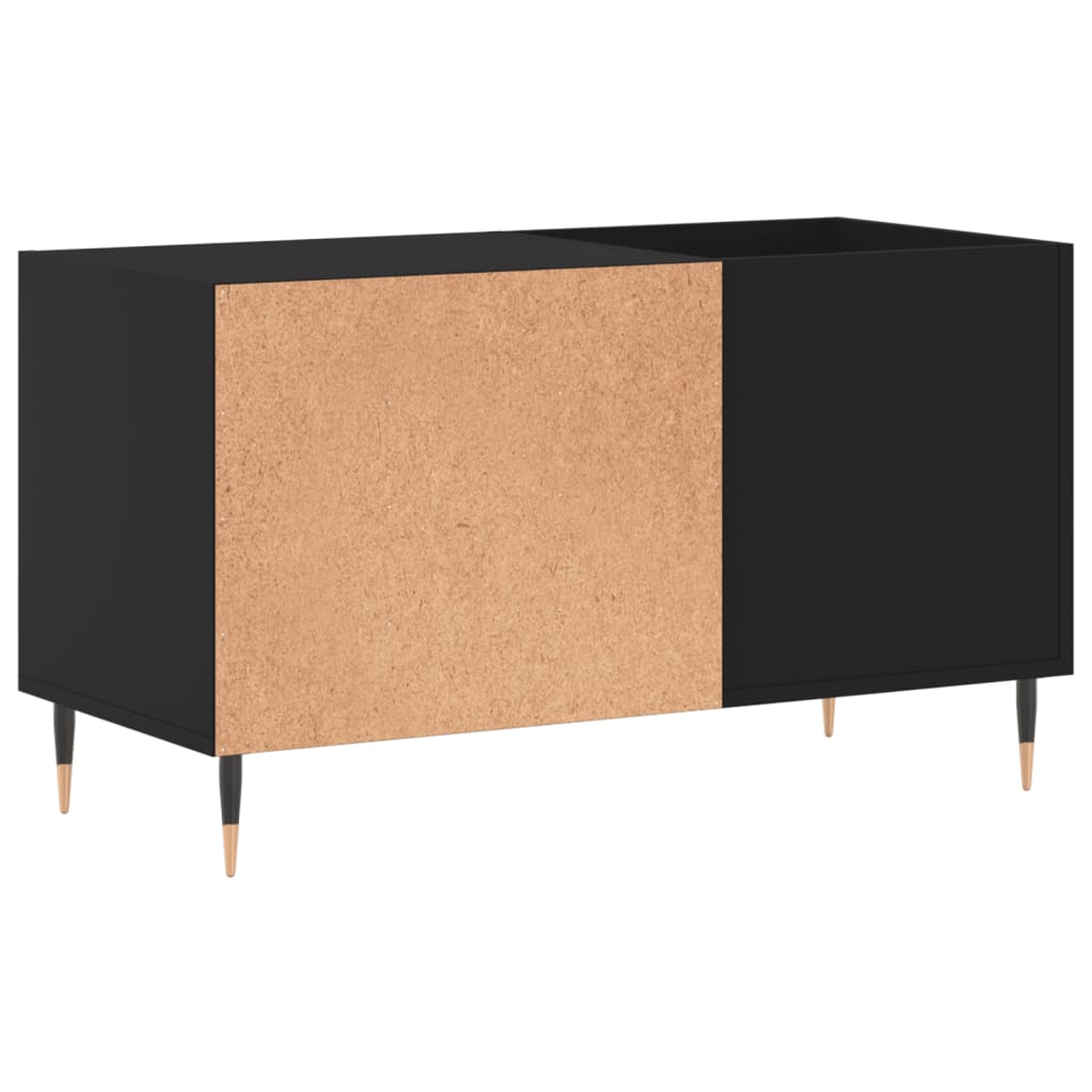 Hifi-benk svart 85x38x48 cm konstruert tre
