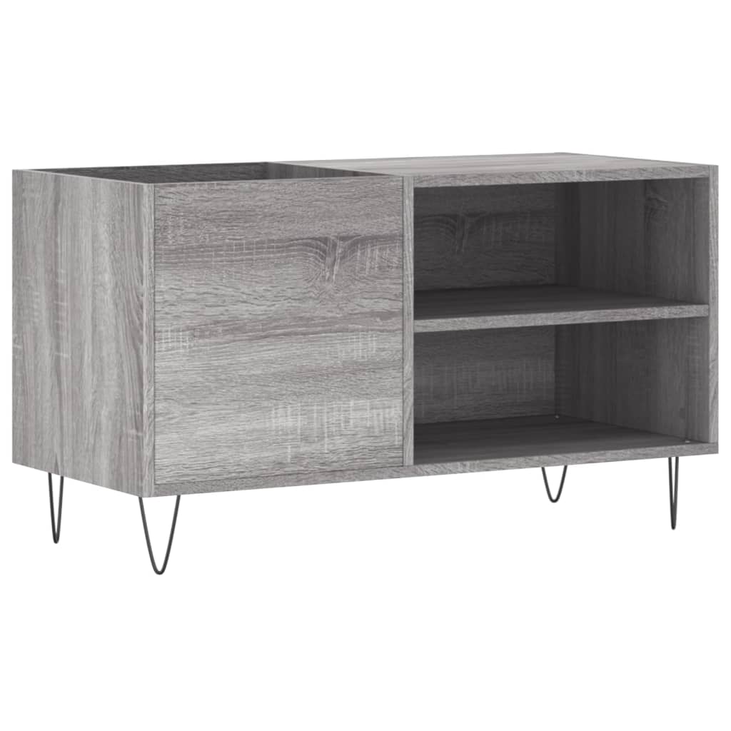 Hifi-benk grå sonoma 85x38x48 cm konstruert tre