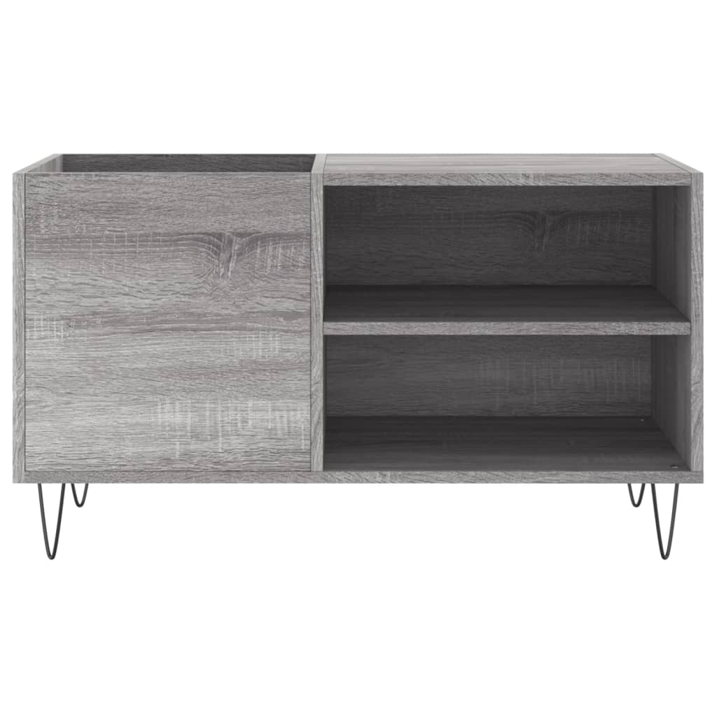 Hifi-benk grå sonoma 85x38x48 cm konstruert tre
