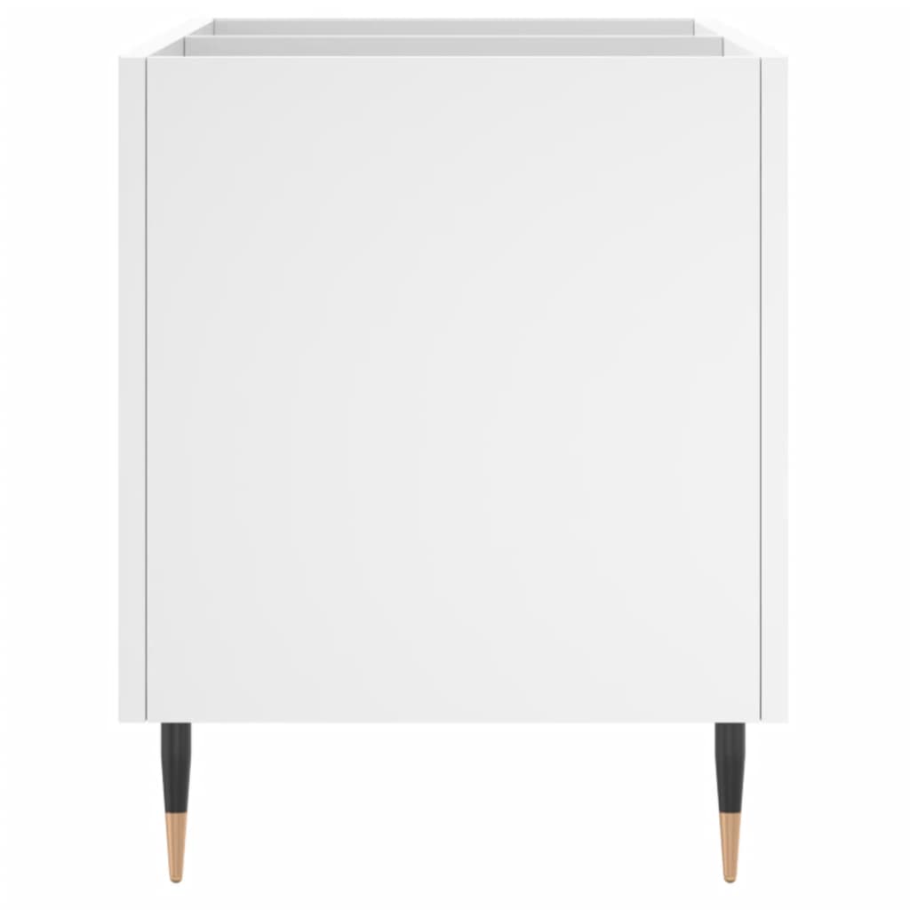 Hifi-benk hvit 74,5x38x48 cm konstruert tre