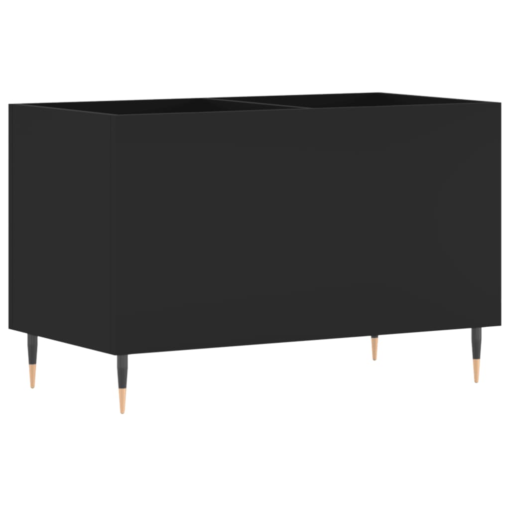 Hifi-benk svart 74,5x38x48 cm konstruert tre