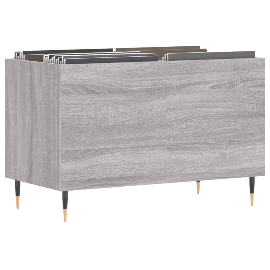 Hifi-benk grå sonoma 74,5x38x48 cm konstruert tre
