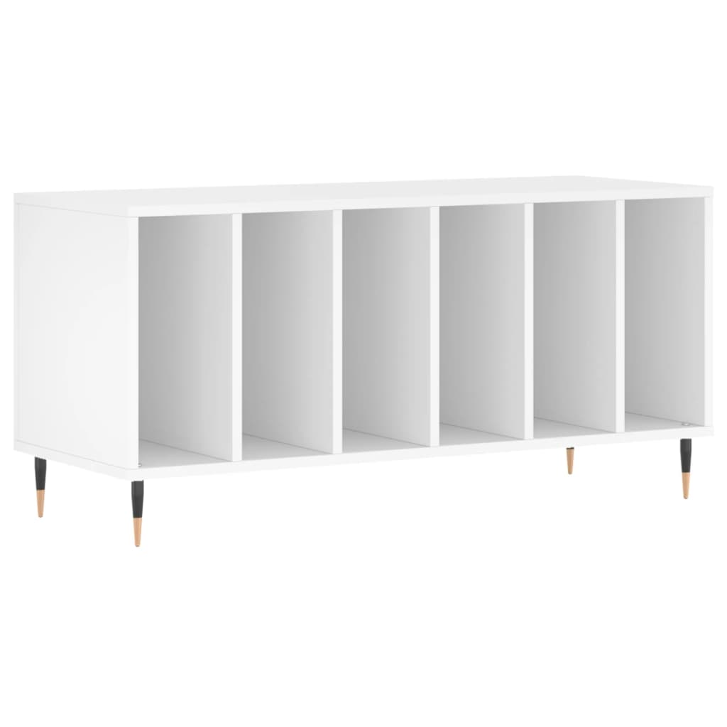 Hifi-benk hvit 100x38x48 cm konstruert tre