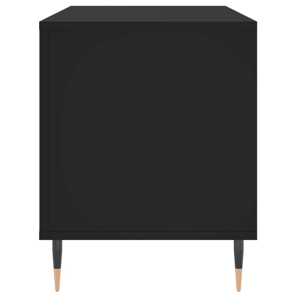Hifi-benk svart 100x38x48 cm konstruert tre