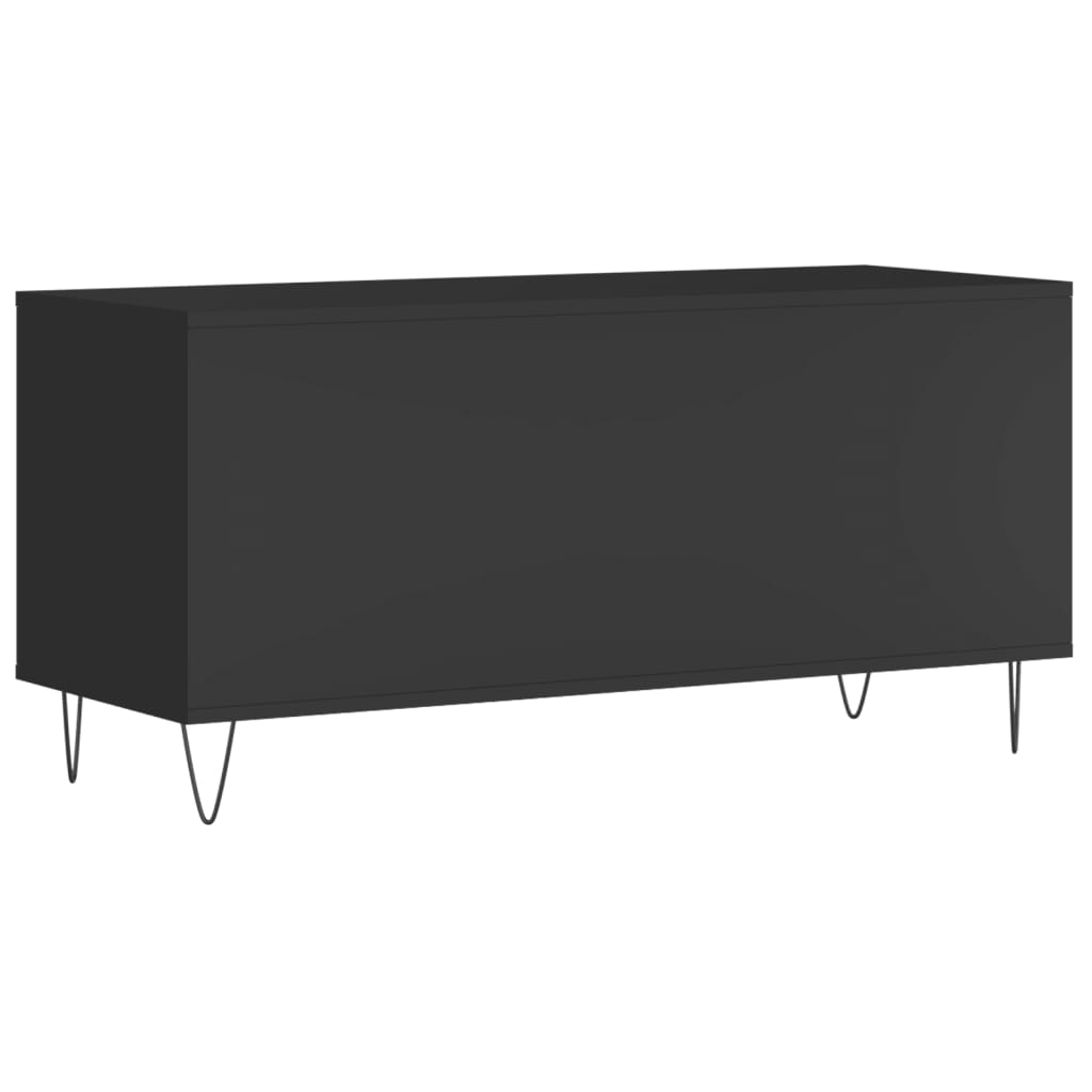 Hifi-benk svart 100x38x48 cm konstruert tre