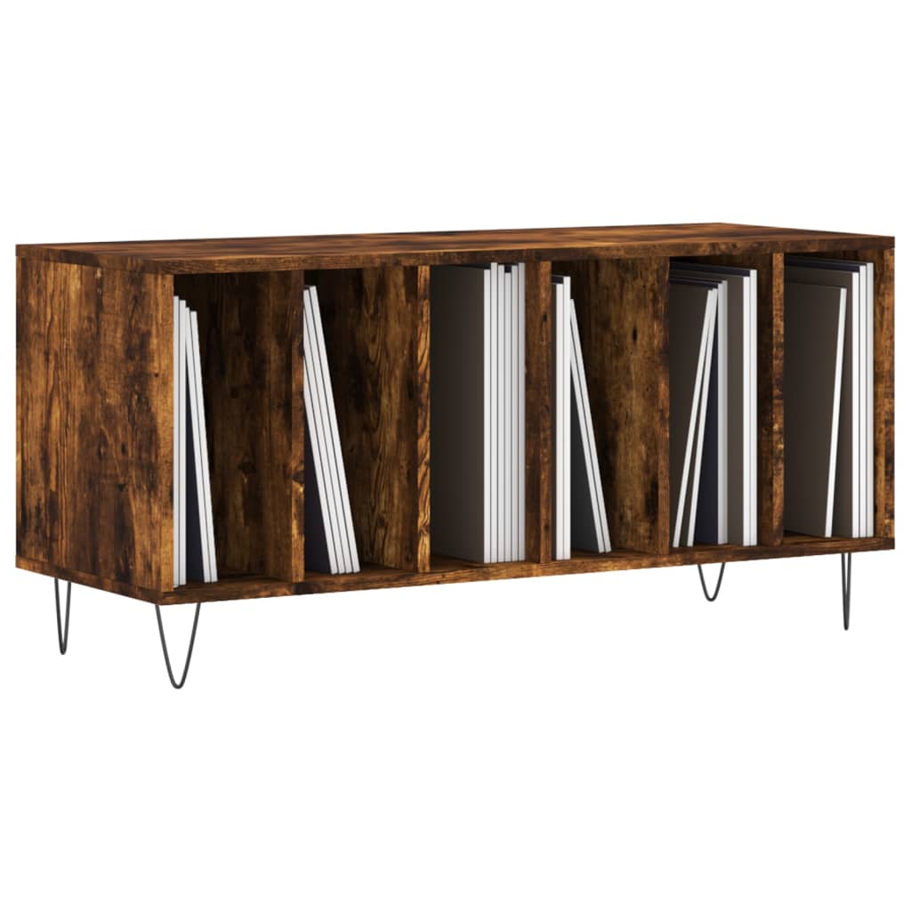 Hifi-benk røkt eik 100x38x48 cm konstruert tre