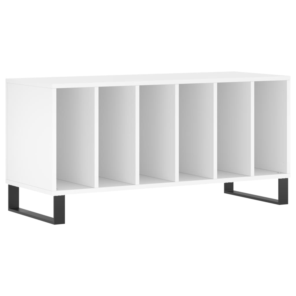 Hifi-benk hvit 100x38x48 cm konstruert tre