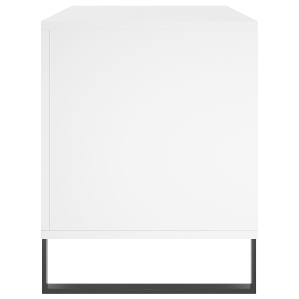 Hifi-benk hvit 100x38x48 cm konstruert tre