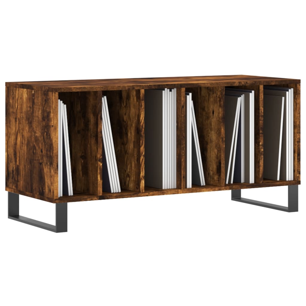 Hifi-benk røkt eik 100x38x48 cm konstruert tre