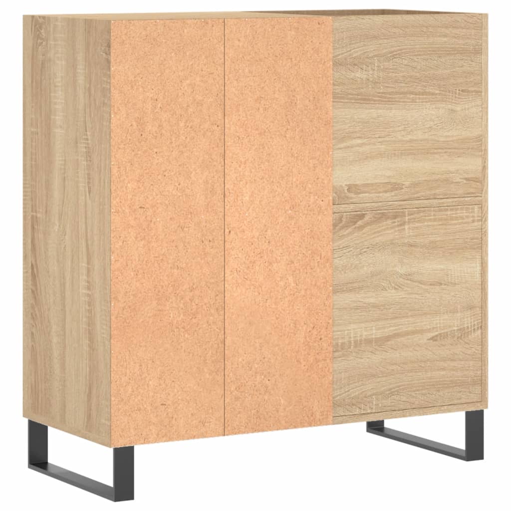 Hifi-benk sonoma eik 84,5x38x89 cm konstruert tre