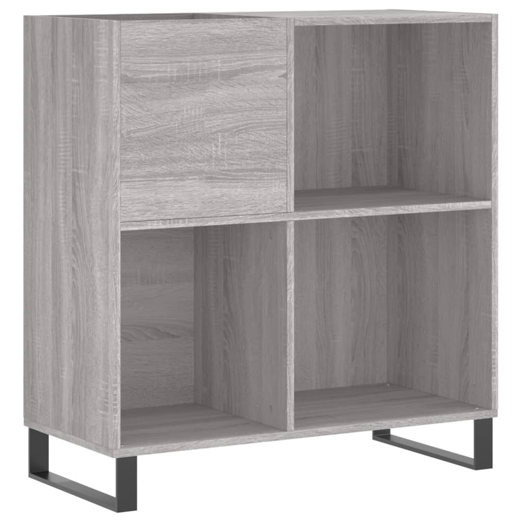 Hifi-benk grå sonoma 84,5x38x89 cm konstruert tre
