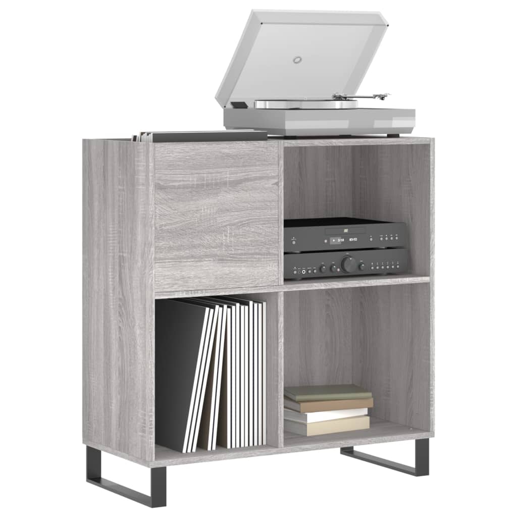Hifi-benk grå sonoma 84,5x38x89 cm konstruert tre