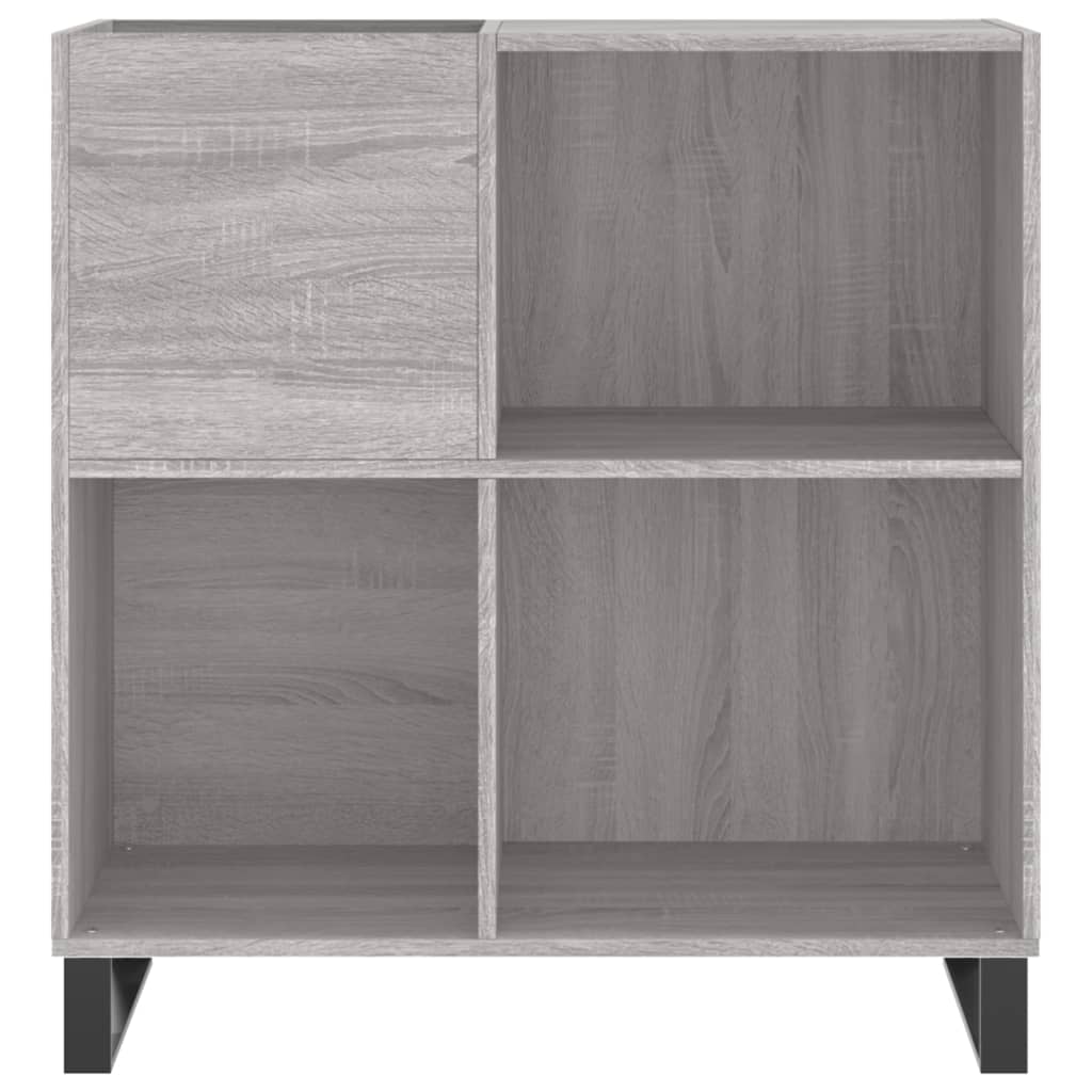 Hifi-benk grå sonoma 84,5x38x89 cm konstruert tre