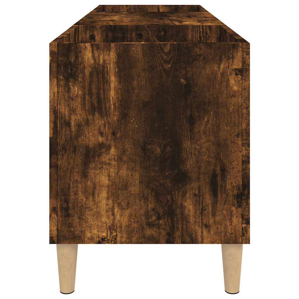Hifi-benk røkt eik 121x38x48 cm konstruert tre