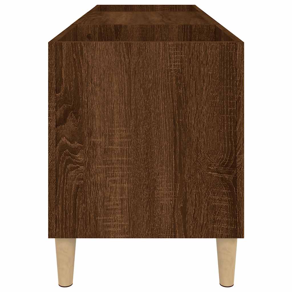 Hifi-benk brun eik 121x38x48 cm konstruert tre