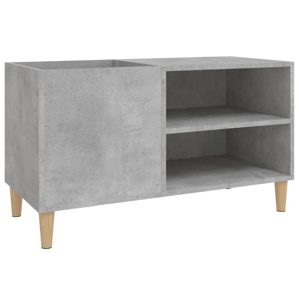 Hifi-benk betonggrå 84,5x38x48 cm konstruert tre