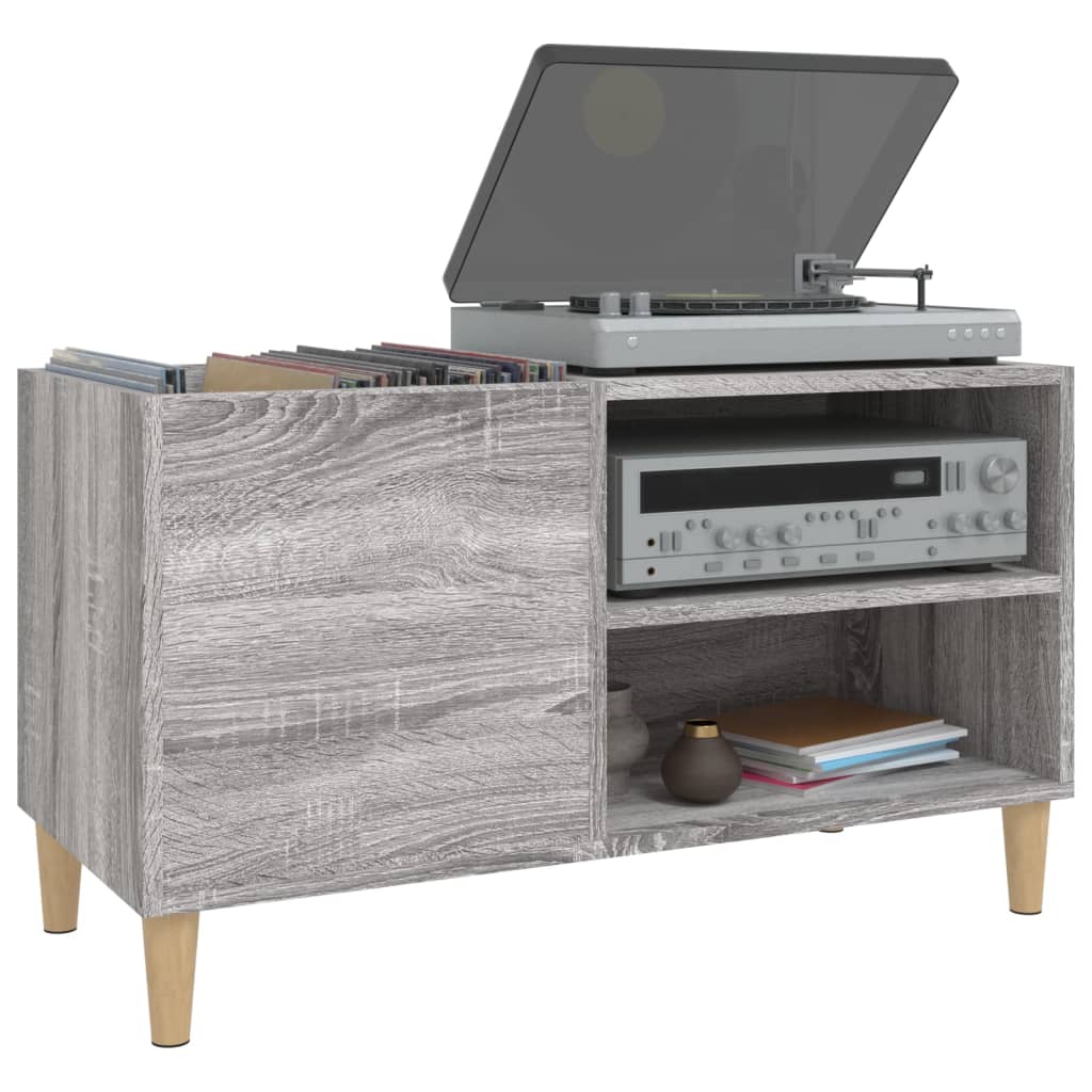 Hifi-benk grå sonoma 84,5x38x48 cm konstruert tre